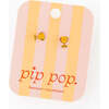 Trophy Stud Earrings, Gold - Earrings - 4