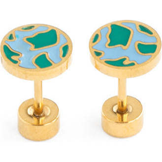 Earth Stud Earrings, Multi