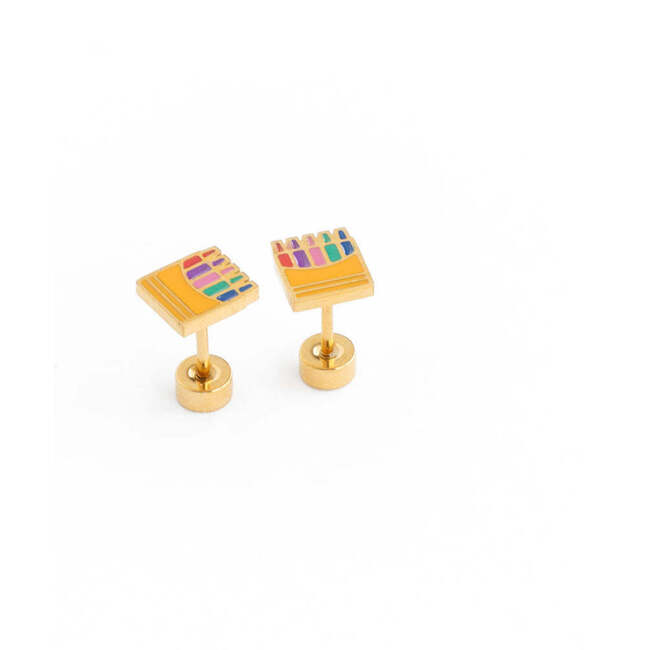 Crayon Stud Earrings, Multi