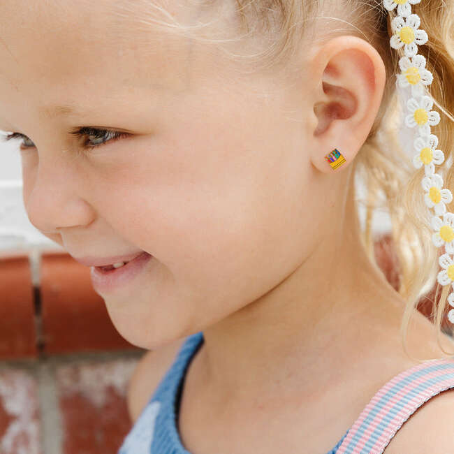 Crayon Stud Earrings, Multi - Earrings - 2