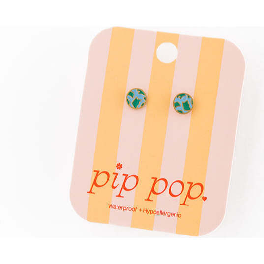Earth Stud Earrings, Multi - Earrings - 3