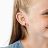 Apple Stud Earrings, Red - Earrings - 2