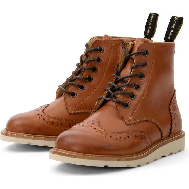 Sidney Brogue Boot Tan Burnished