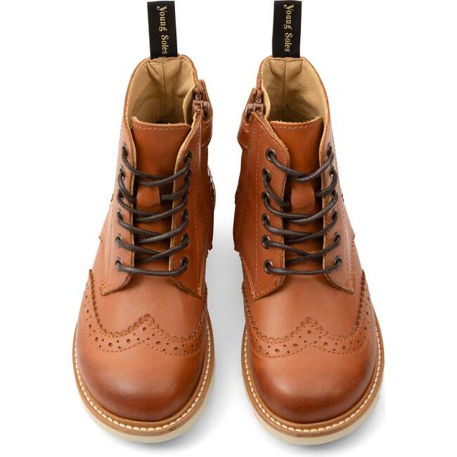 Sidney Brogue Boot Tan Burnished - Booties - 3
