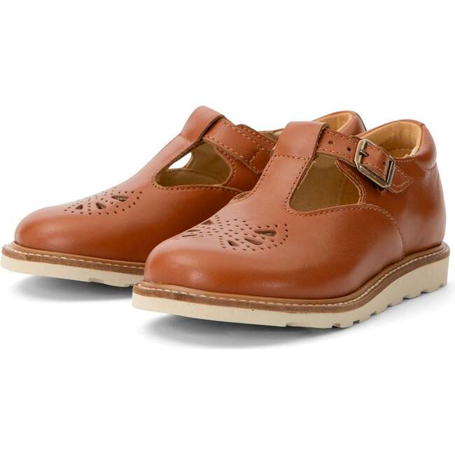 Rosie T-Bar Shoe Chestnut Brown