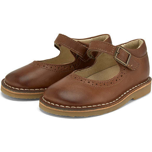 Martha Mary Jane Shoe Tan Burnished
