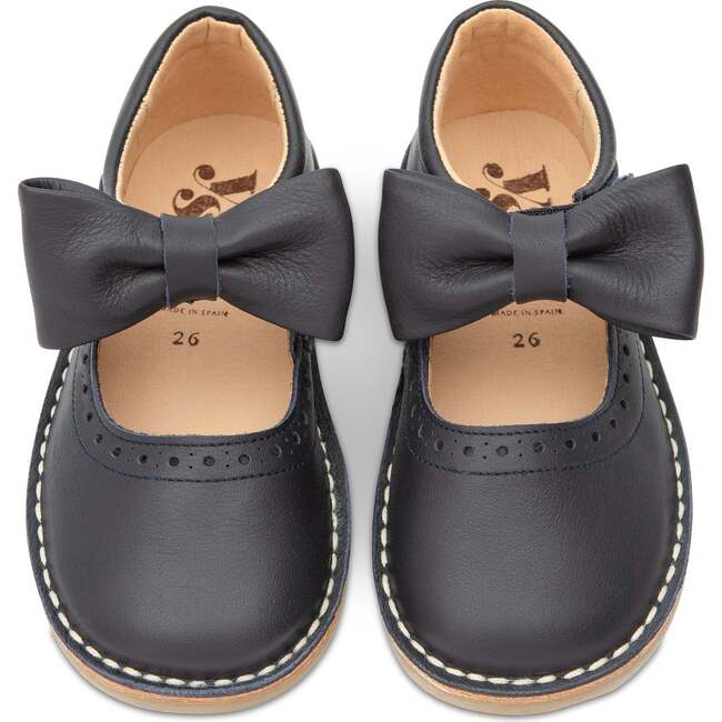Martha Bow Mary Jane Shoe Navy - Mary Janes - 3