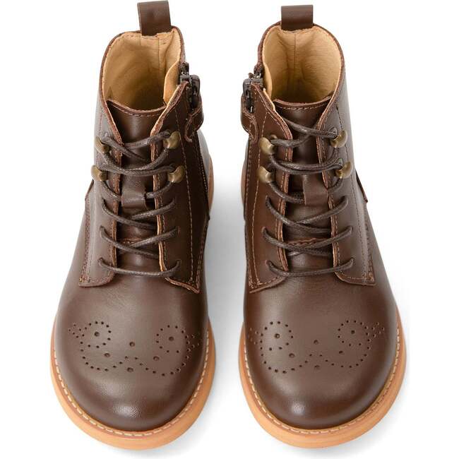 Buster Brogue Boot Dark Brown Burnished - Booties - 3