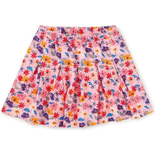Pleated Jersey Skirt, French Tossed Floral