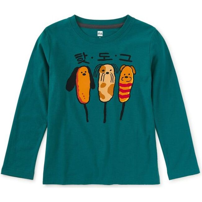 Sareok's Corn Dogs Graphic Tee, Scuba