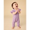 Ruffle Sleeve Baby Romper, Korean Tiles - Rompers - 2