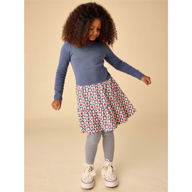Tiered Skirted Twirl Dress, Apple Checkerboard - Dresses - 2
