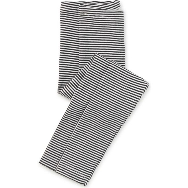 Striped Leggings, Jet Black