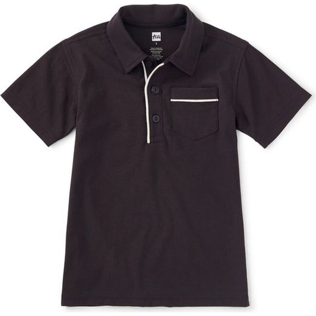 Piped Polo, Indigo