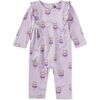 Ruffle Shoulder Baby Romper, Bow Tie Cats - Rompers - 1 - thumbnail