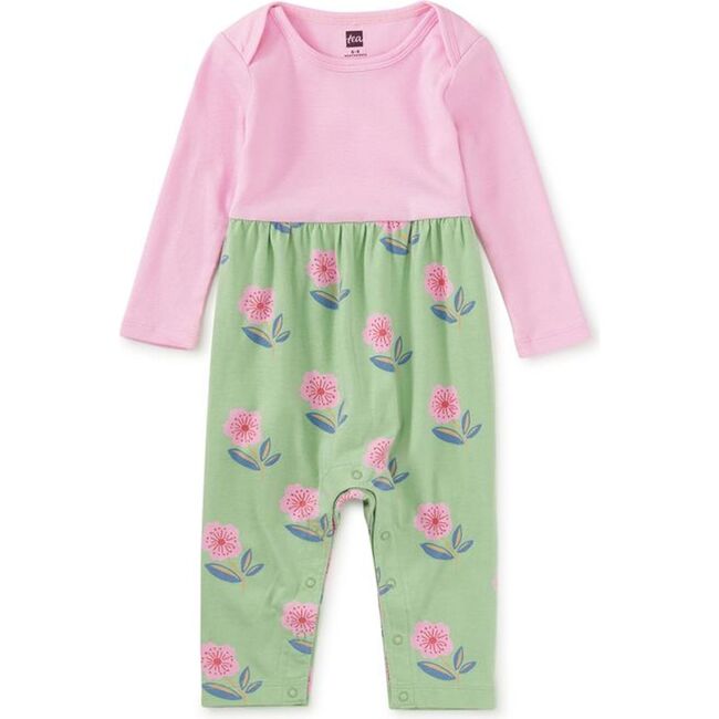 Print Mix Baby Romper, Cherry Blossom