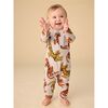 Long Sleeve Pocket Baby Romper, Lightning Tiger - Rompers - 2