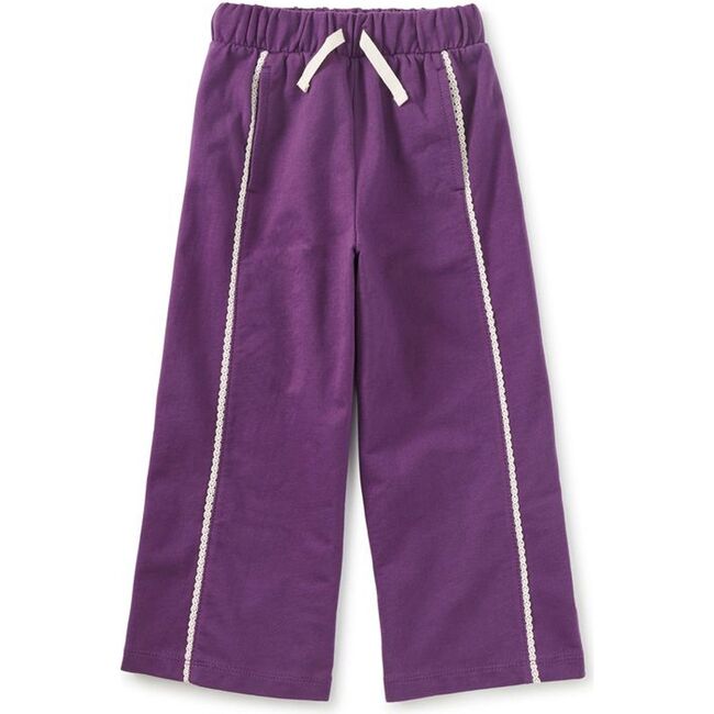 Lace Trim Track Pants, REGAL PURPLE