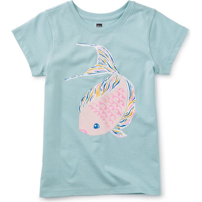 Koi Fish Graphic Tee, STERLING BLUE