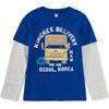 Kimchee Delivery Layered Tee, Galactic Blue - T-Shirts - 1 - thumbnail