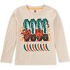 Kimchi Tiger Graphic Tee, Almond - T-Shirts - 2