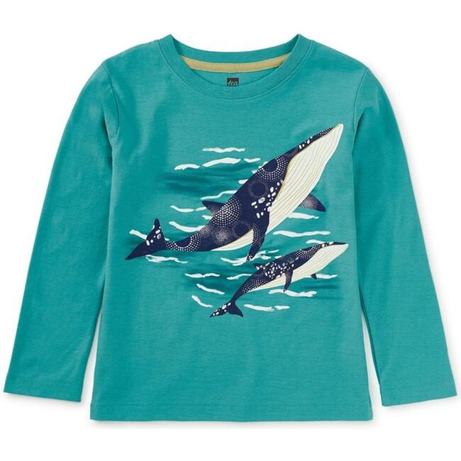Minke Whales Graphic Tee, GLAZE BLUE