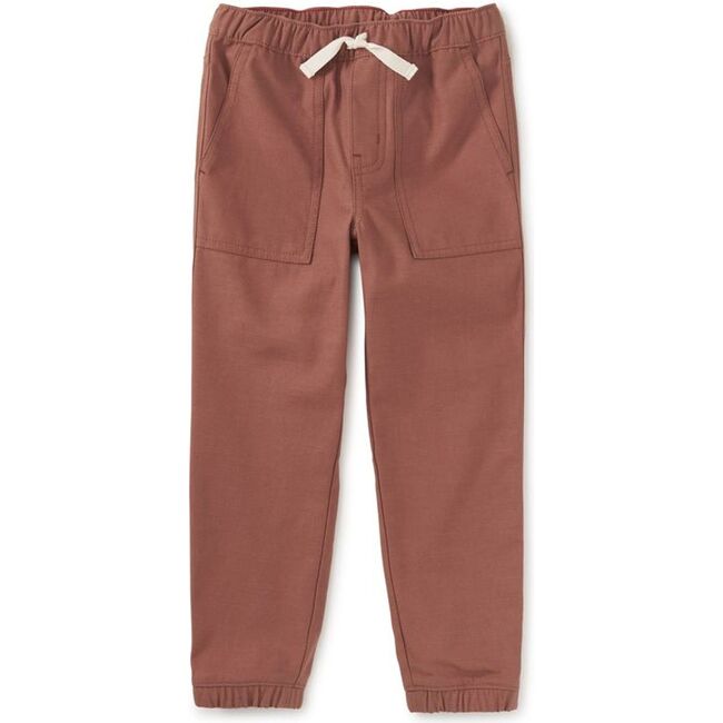 Game On Reverse Twill Joggers, Russet