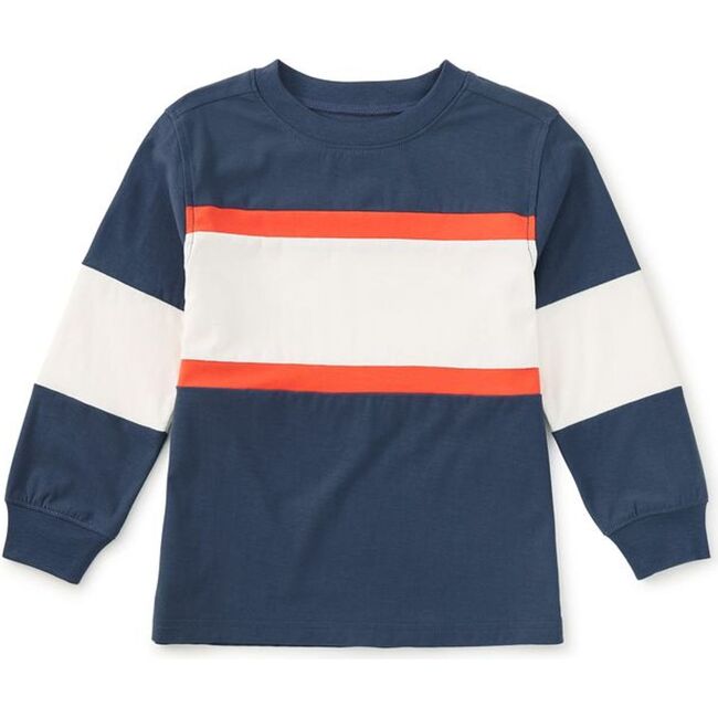 Colorblock Rugby Top, NAVAL BLUE