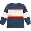 Colorblock Rugby Top, NAVAL BLUE - Polo Shirts - 1 - thumbnail