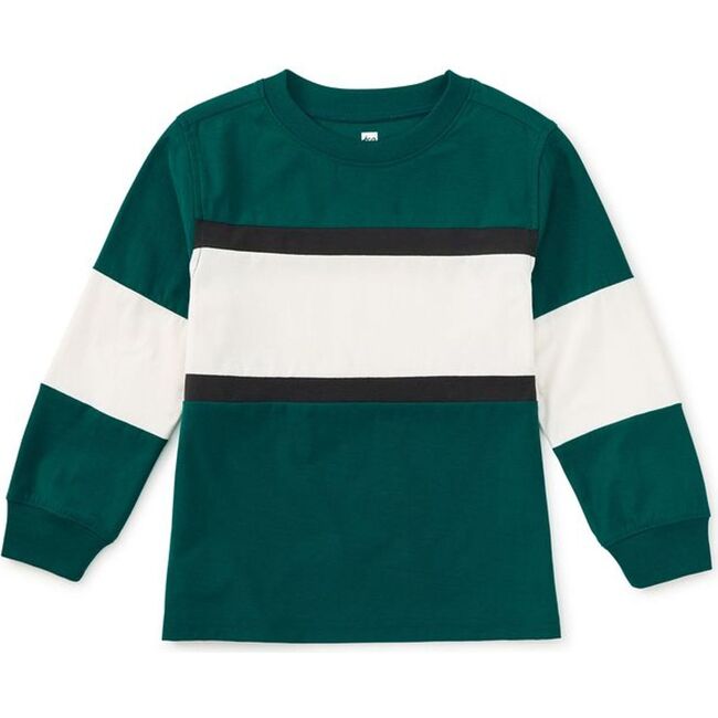 Colorblock Rugby Top, Jade