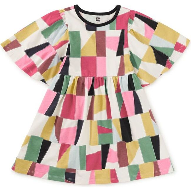 Butterfly Sleeve Dress, Pojagi Patchwork