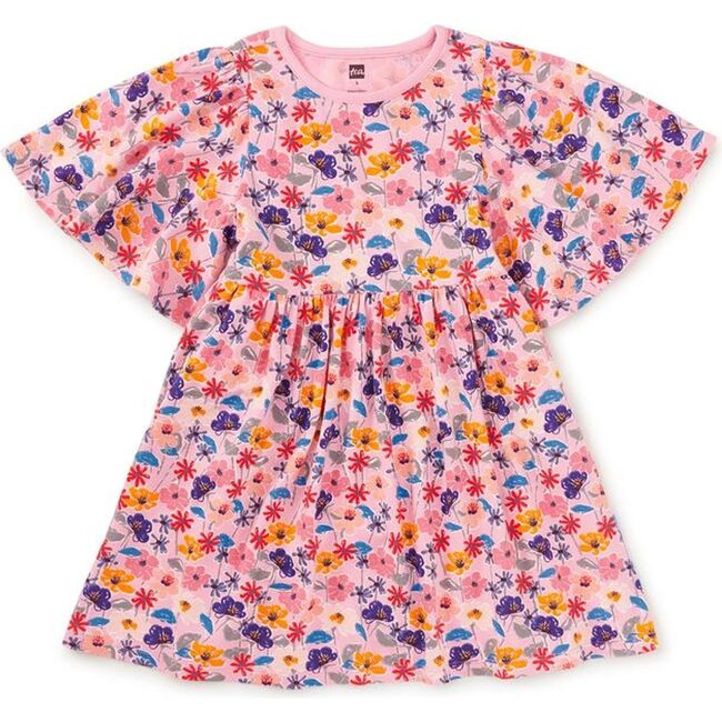 Butterfly Sleeve Dress, French Tossed Floral