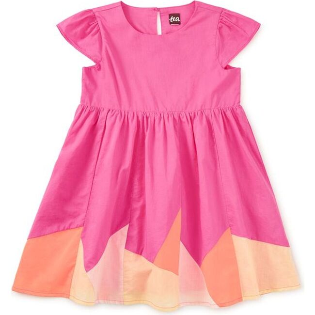 Cap Sleeve Jogakbo Dress, ASTILBE PINK - Dresses - 3