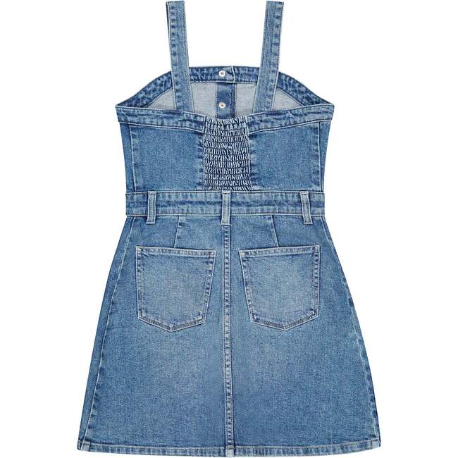 Trucker Dress Mini Girls, Meadow Lake - Dresses - 2