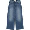 Nini Wide Leg Toddler Girls, Blue Harbor - Jeans - 1 - thumbnail