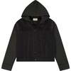Manning Jacket Boys, Charcoal Grey Mixed - Jackets - 1 - thumbnail