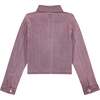 Manning Jacket Girls, Pink Houndstooth - Jackets - 2