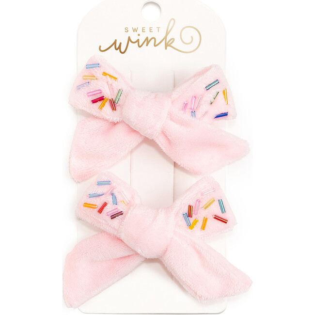 Sprinkle Bow Clip Set, Ballet