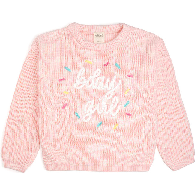 Birthday Girl Sprinkle Knit Sweater, Ballet