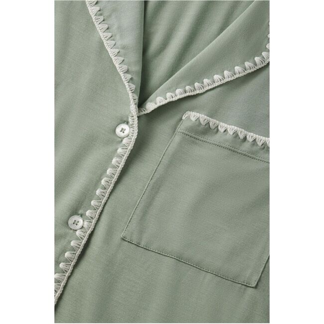 Frida TENCEL Modal Shortie Short PJ Set, EUCALYPTUS/IVORY - Pajamas - 4