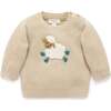 On The Farm Jumper Almond Melange - Sweaters - 1 - thumbnail