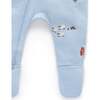 Embroidered Fleece Growsuit Herding Sheep Broderie - Rompers - 3