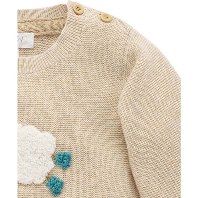 On The Farm Jumper Almond Melange - Sweaters - 3