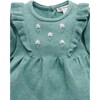 Primrose Knitted Dress Pea Green Melange - Dresses - 3