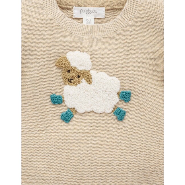 On The Farm Jumper Almond Melange - Sweaters - 4