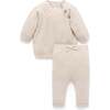 Cable Knit Set Wheat Melange - Mixed Apparel Set - 1 - thumbnail