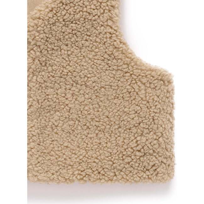 Shearling Reversible Vest Mushroom