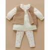Shearling Reversible Vest Mushroom - Vests - 6