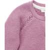 Scalloped Cardigan Lavender Melange - Cardigans - 2