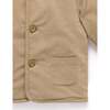 Corduroy Shearling Jacket Mushroom - Jackets - 3